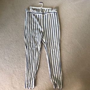 Express High Rise Striped Pants